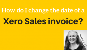 How do I change the date of a Xero Sales invoice