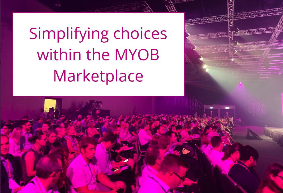 Simplifying the choices within the MYOB Marketplace